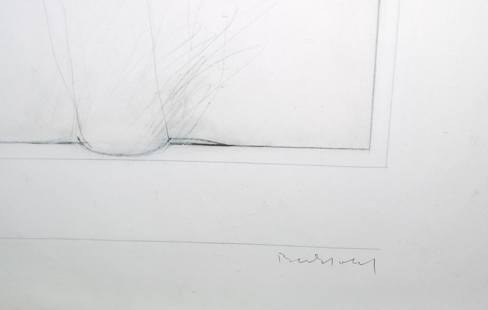 Erwin Bechtold, "Various ..., Zeichnung 74-33", gerahmt - Bild 2 aus 2