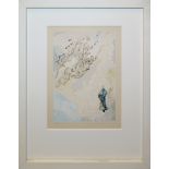 Salvador Dalí, Die Göttliche Komödie, 4 Farbholzschnitte, galeriegerahmt