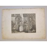 William Hogarth , "A Harlott's Progress" (Der Werdegang einer Hure), 1732, Folge von 6 Kupferstiche