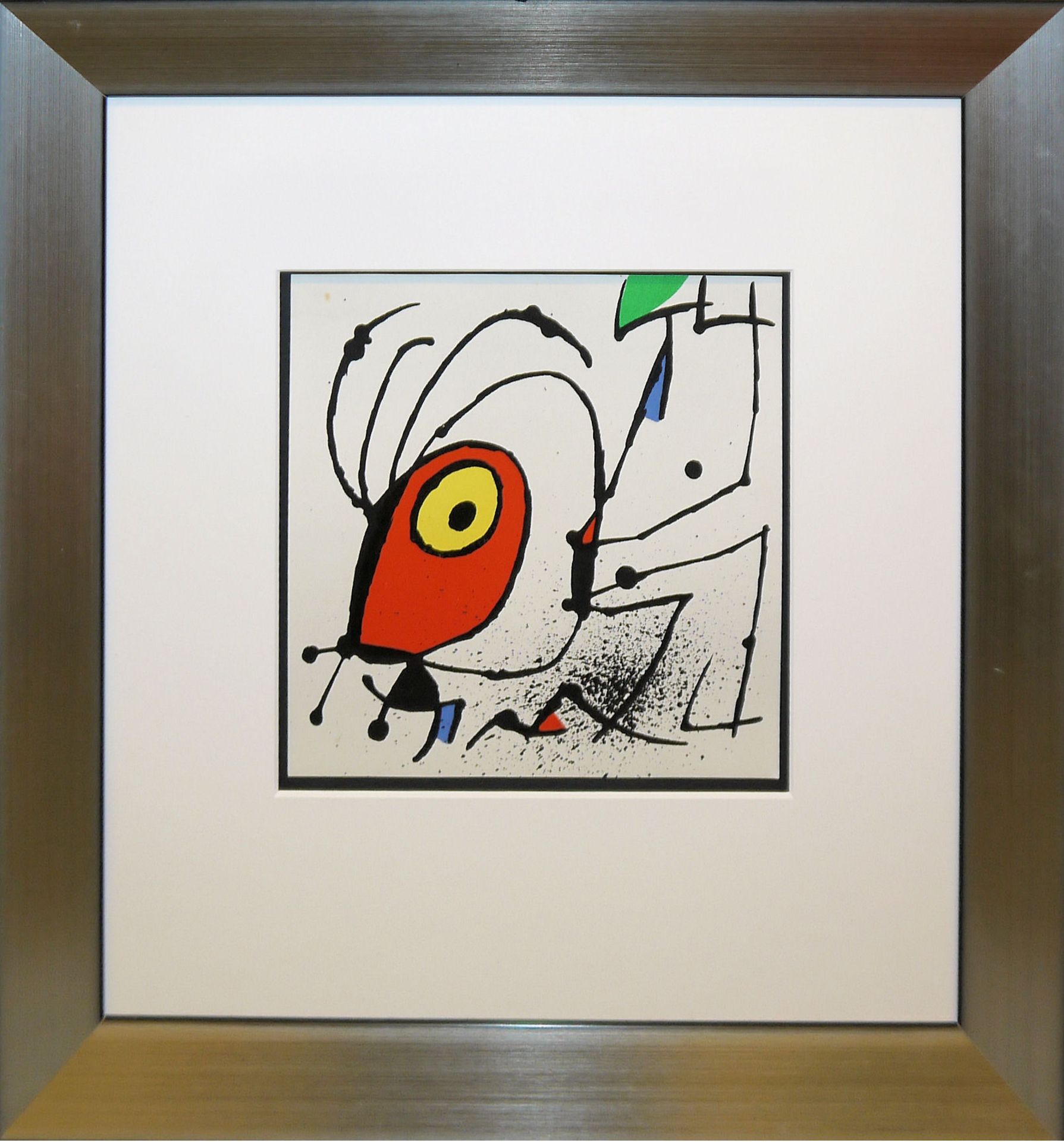 Joan Miró, Abstrakte Kompositionen, 2 Farblithographien von 1973, galeriegerahmt - Bild 2 aus 2