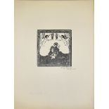 Heinrich Ehmsen, "Die heilige Familie" (1908) und Porträt, 2 signierte Druckgraphiken, dazu Katalog