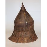 Tibetischer Lamellenhelm, wohl 19. / Anfang 20. Jh.