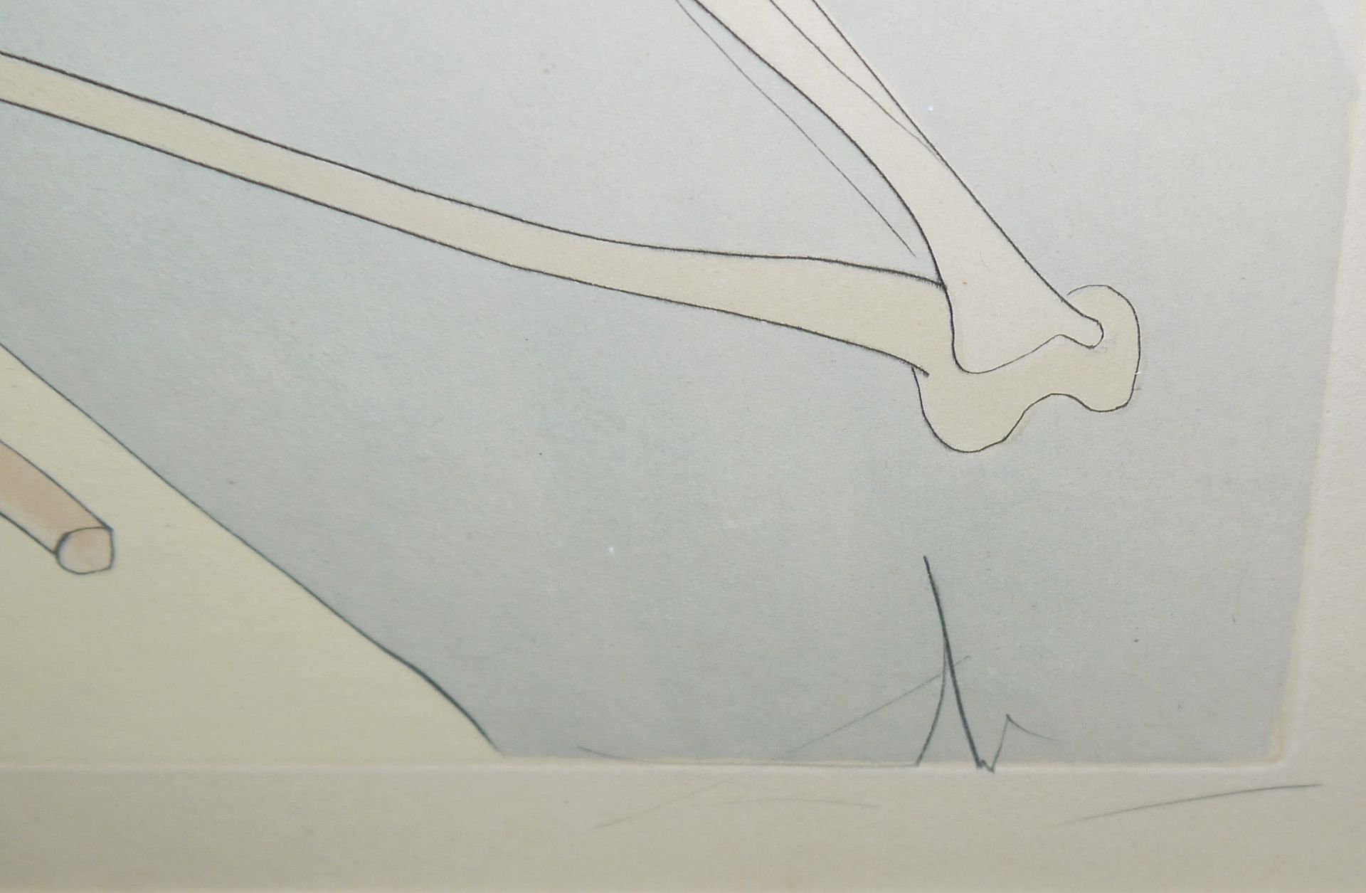 Salvador Dalì, "Der Elefant und der Affe Jupitters", sign. Kaltnadelradierung mit Pochoir von 1974, - Bild 3 aus 3