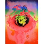 Otto Piene, "Nach dem Regenbogen", großer sign. Farbsiebdruck