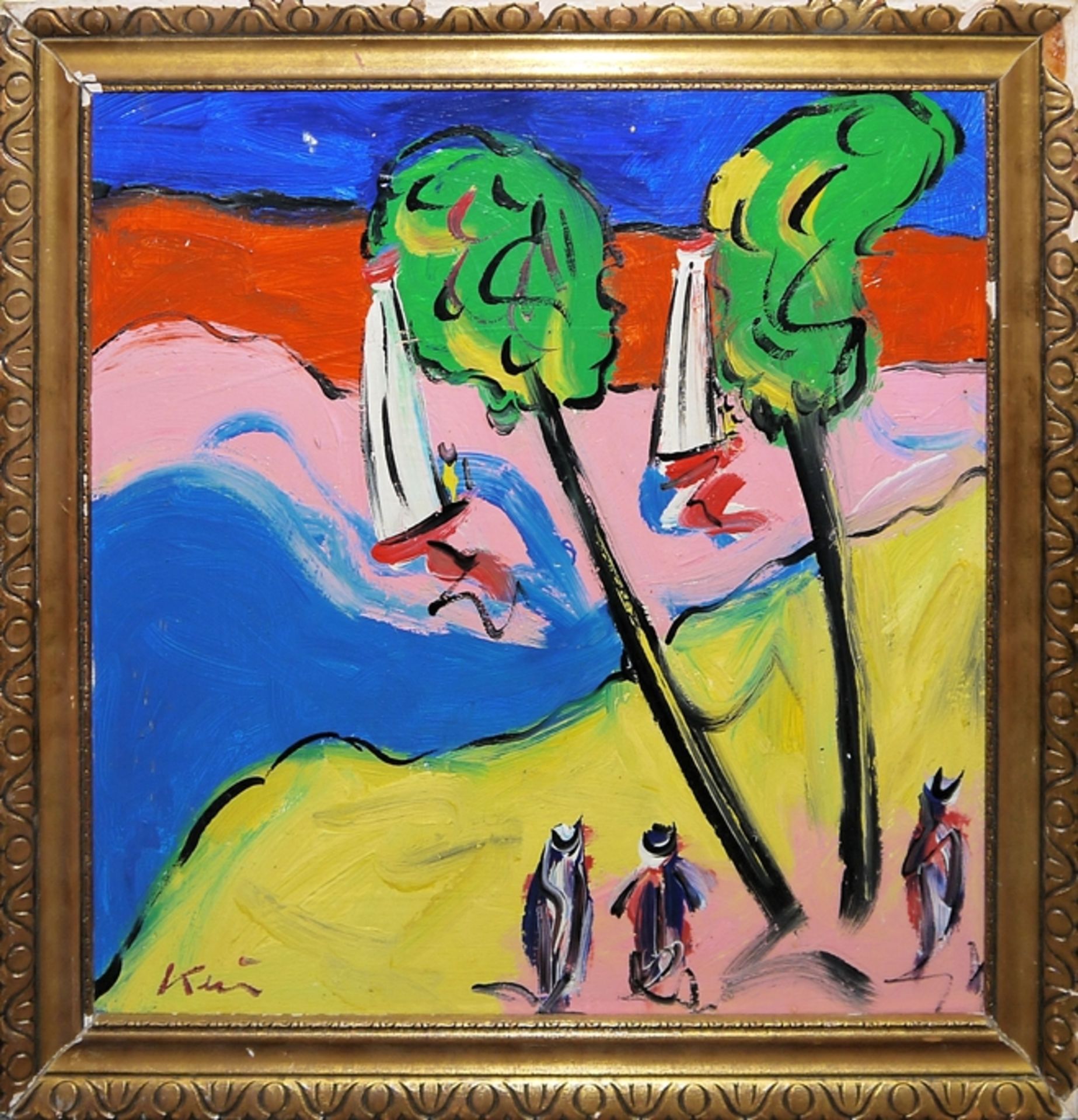 Peter Robert Keil, 3 Ölgemälde mit "Berliner" Motiven, ab 1959