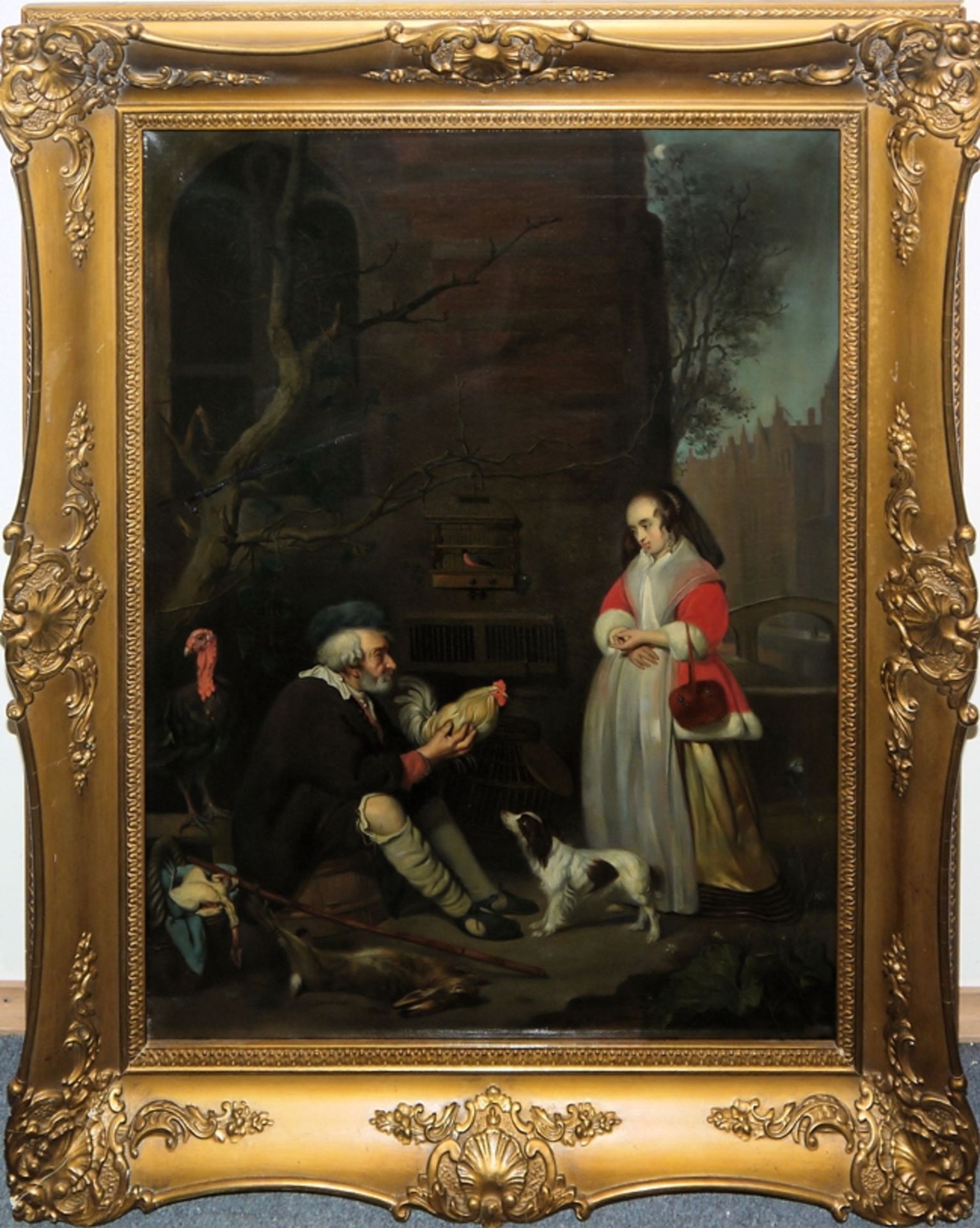 Gabriel Metsu, "Der Geflügelverkäufer", Ölgemälde von 1662 & Caspar Netscher, "Dame bei der Toilett - Bild 2 aus 6
