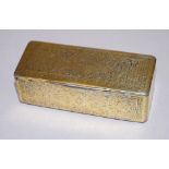 Schnupftabakdose, Silber, vergoldet, von 1825