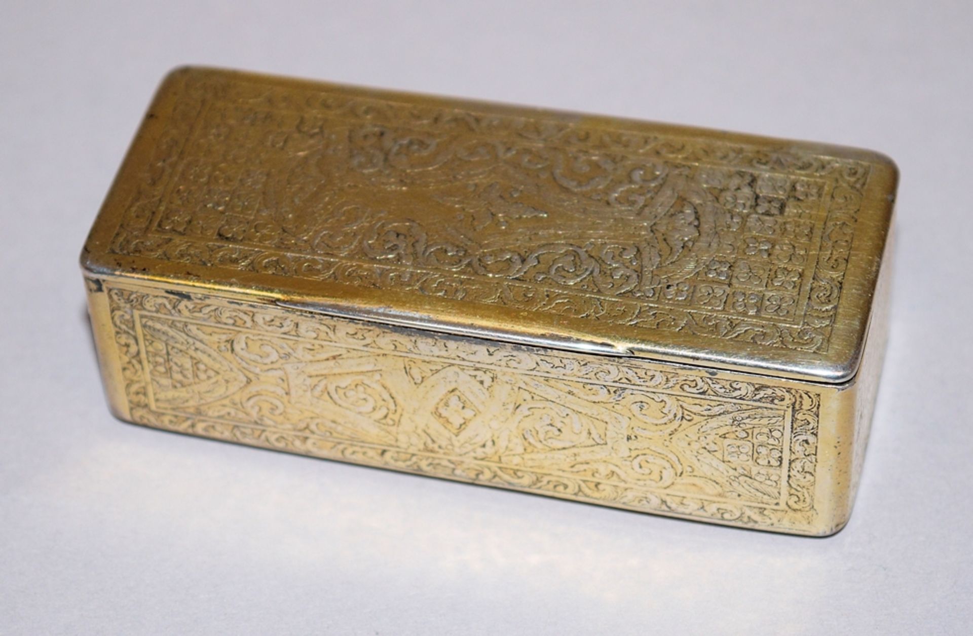 Schnupftabakdose, Silber, vergoldet, von 1825