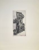 Francis Bott, Informelle Komposition, signierte Farbradierung