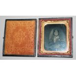 Daguerreotypie in Originaletui um 1850/60