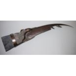 Wolfgang Bier, Langer "Sensenhandschuh", Leder & Eisen