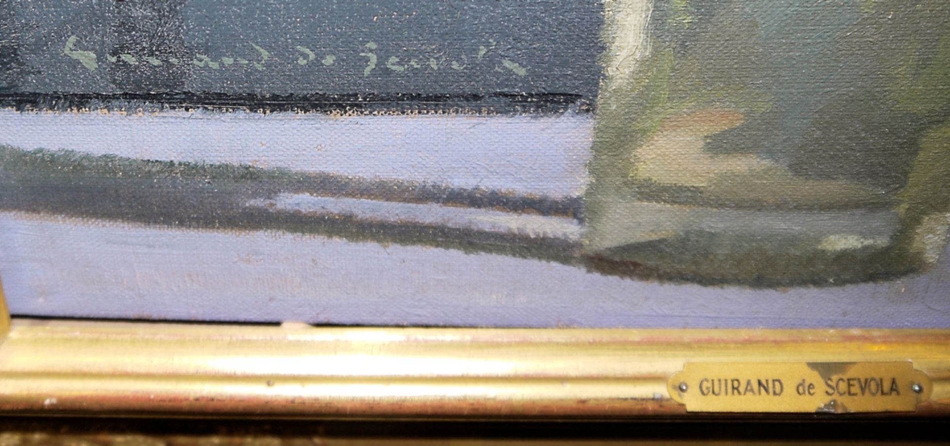 Lucien Victor Guirand de Scévola, Blumenstillleben, Ölgemälde, im Goldrahmen - Bild 2 aus 3