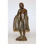 Kurt Moser, Bronzeplastik stehender weiblicher Akt