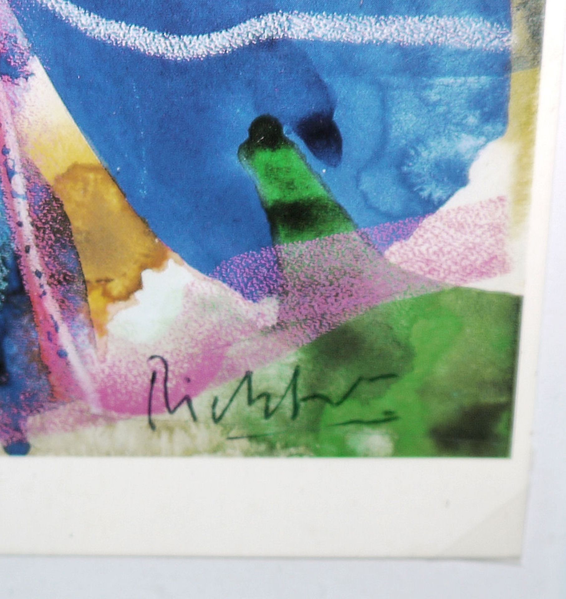 Gerhard Richter, 15.2.84, Farboffset, signiert, gerahmt - Bild 2 aus 2
