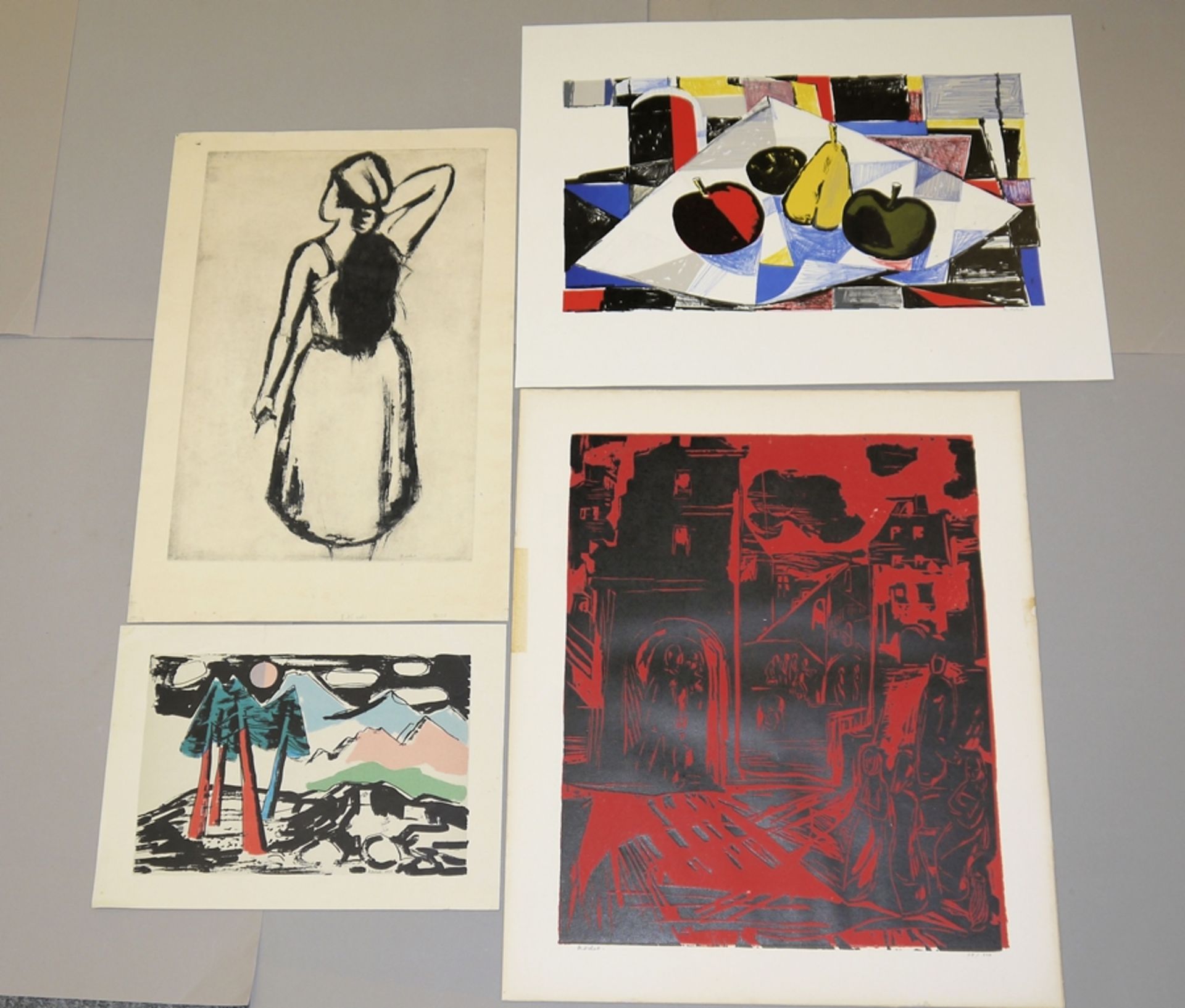 Karl Rödel, kleiner Sammlungsnachlass mit 5 signierten Graphiken - Bild 2 aus 2