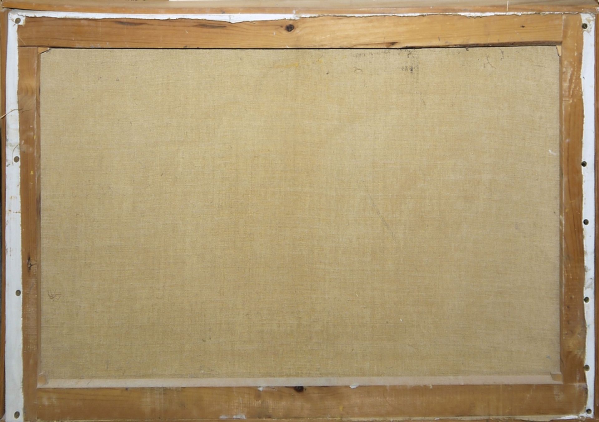 Francesco Garcia Vilella, Abstrakte Komposition, Ölgemälde von 1968, gerahmt - Bild 3 aus 3