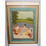 Ein spektakuläres Album mit 13 indischen Miniaturmalereien und handschriftlichen Erläuterungen