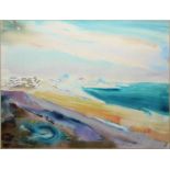 Will Sohl, Küstenlandschaften, 2 signierte Aquarelle, einmal von 1928, gerahmt