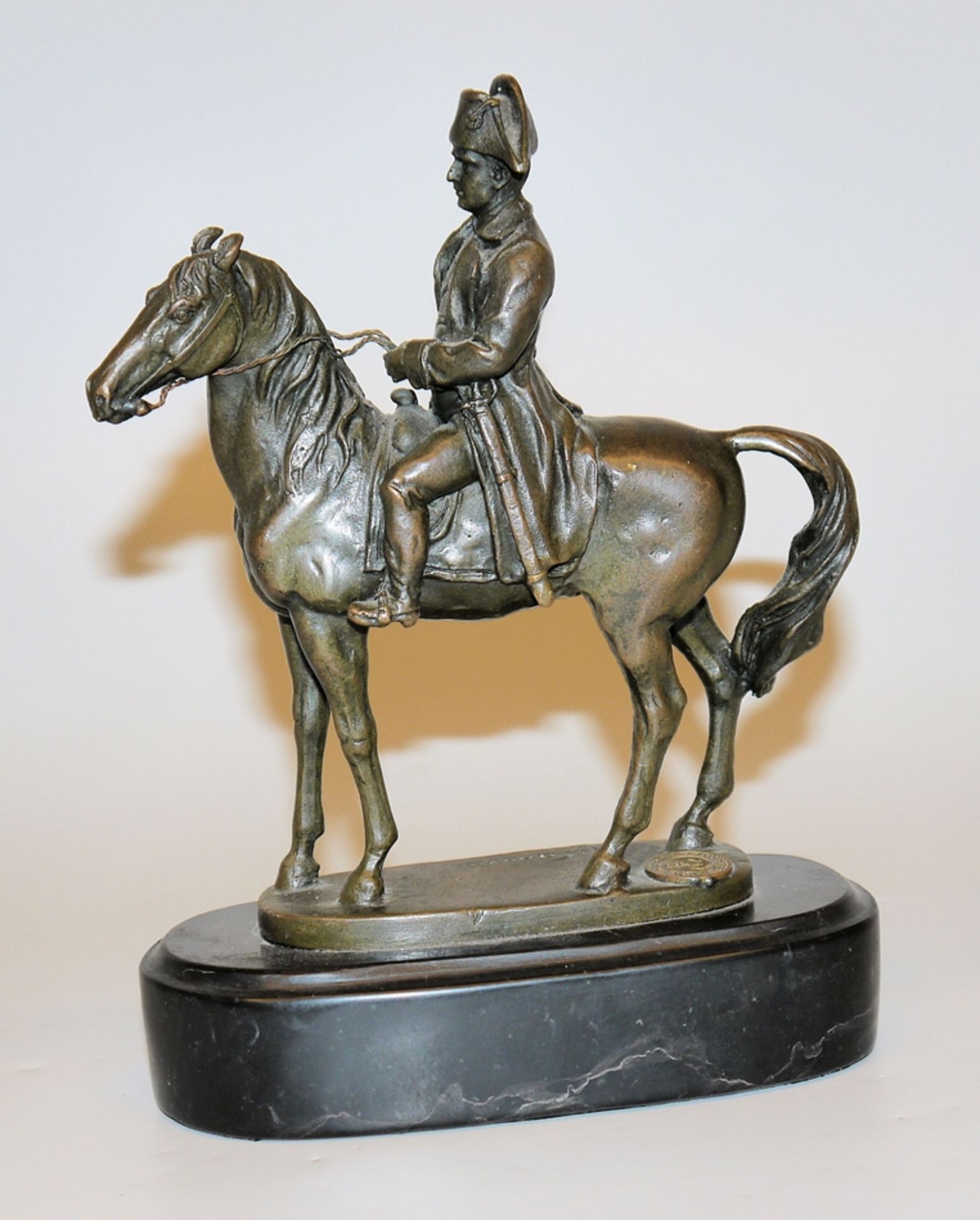Nach Antonio Canova, Napoleon zu Pferde, Bronzeplastik 20. Jh.