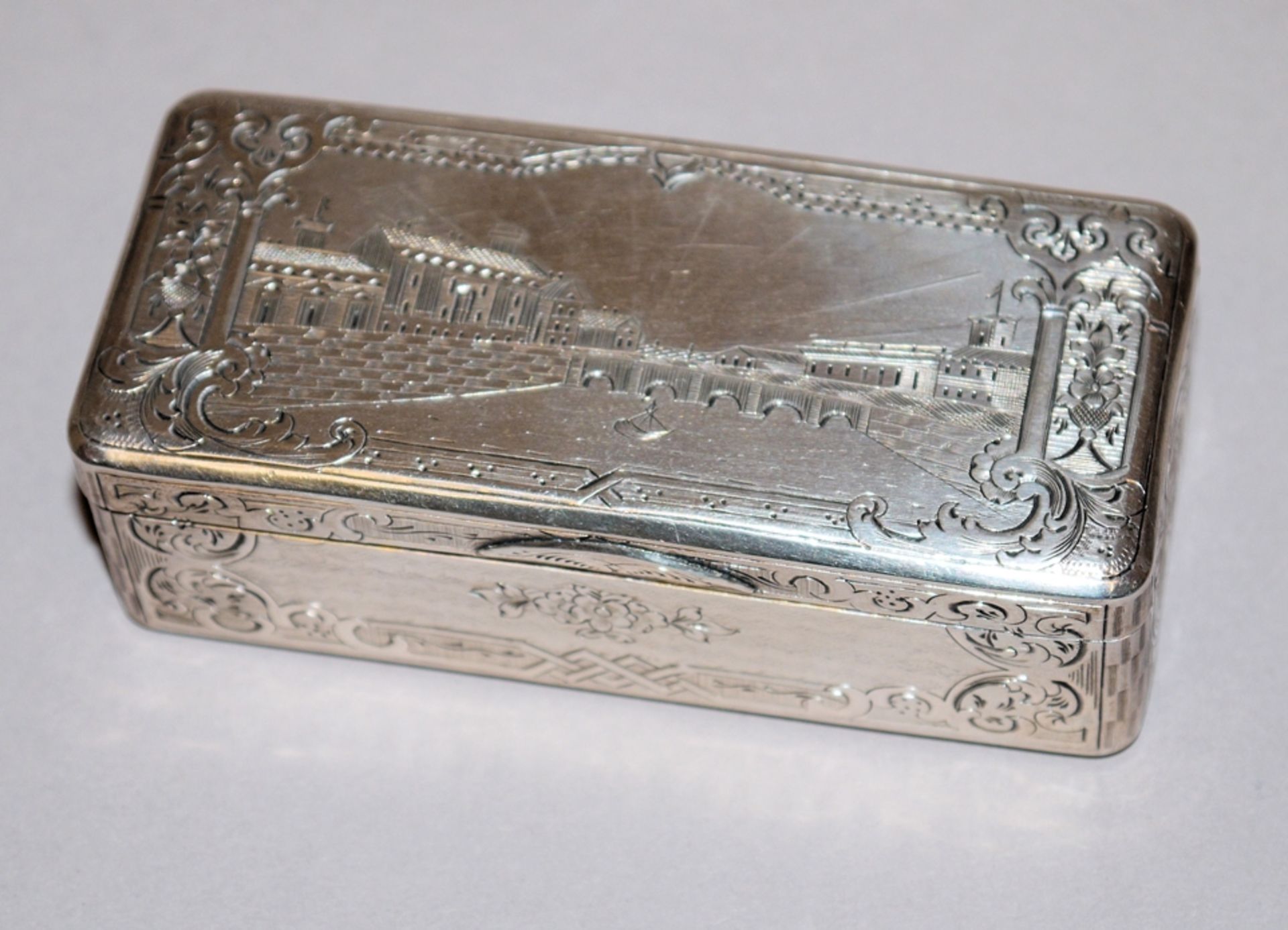 Tabatiere, Silber, Moskau 1854