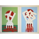 Sammlungsnachlass moderner Graphik, 6 signierte Arbeiten, u.a. von J. Remé, H. Sandberg, G. Bardone