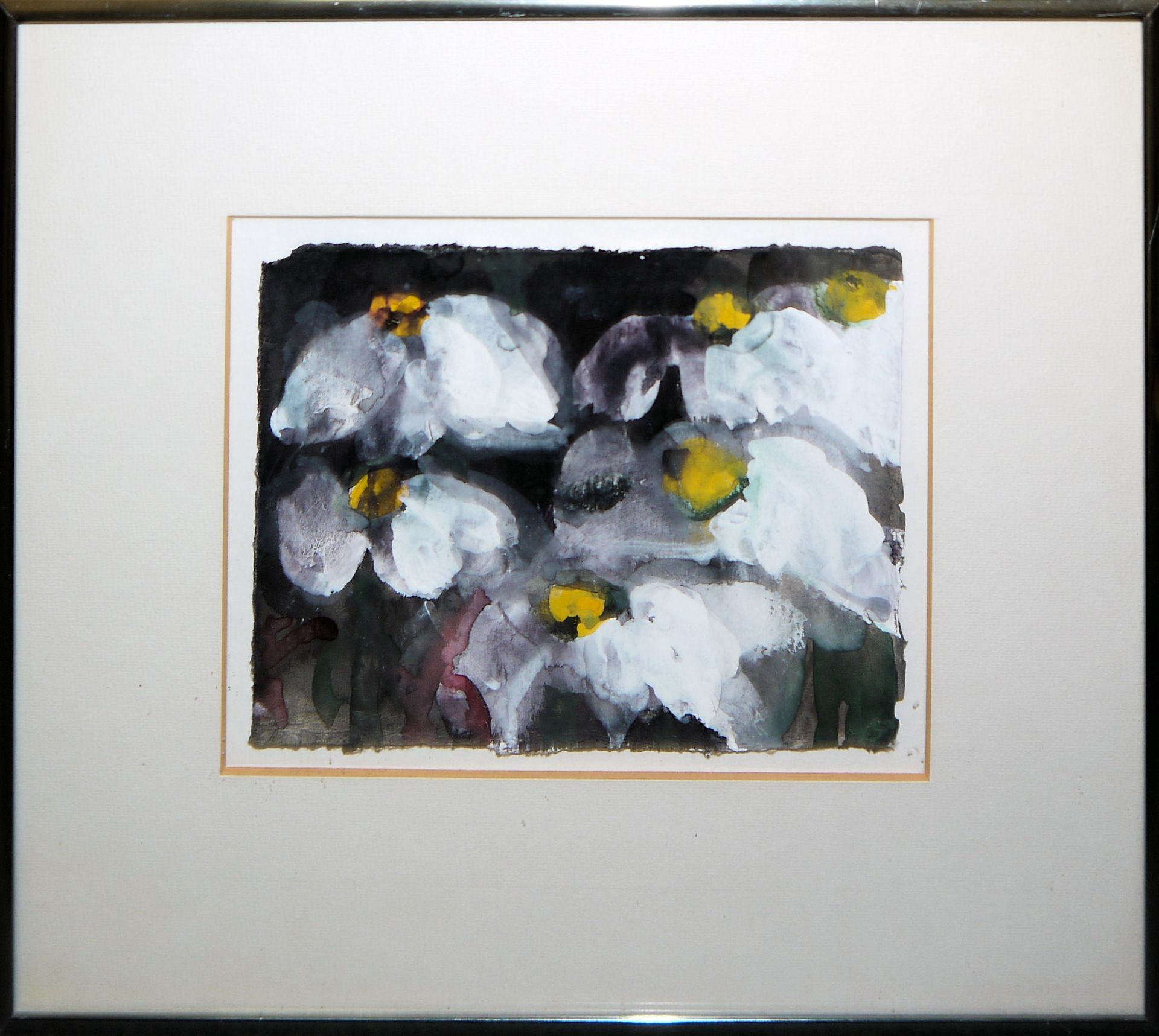 Klaus Fußmann, "Blumen/Blüten", 2 Arbeiten: Mischtechnik & Farb-Aquatinta