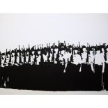 Ruby Anemic, Soldaten, großes Acrylgemälde von 2004