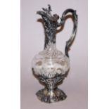 Karaffe mit Silbermontur, Emile Puiforcat, Paris, 2. H.19. Jh.