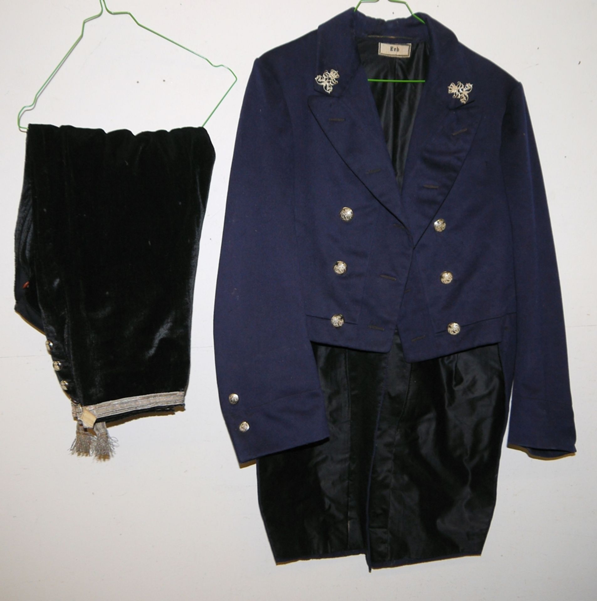 Galafrack für Hofbedienstete des großherzoglich-badischen Hofes, um 1900, 3 Teile - Bild 2 aus 5