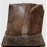 Nicht signierende Bildhauer, zwei größere, moderne Plastiken, Bronze & Eisen