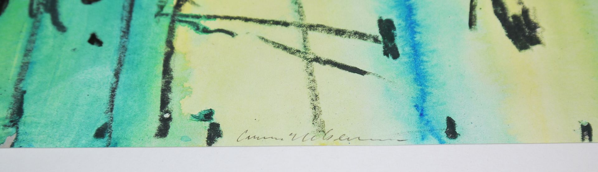 Camill Leberer, Ohne Titel, signierte Mischtechnik - Bild 2 aus 2