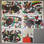 Joan Miro, Miró Lithographe, Sammlung von 6 Original-Farblithographien
