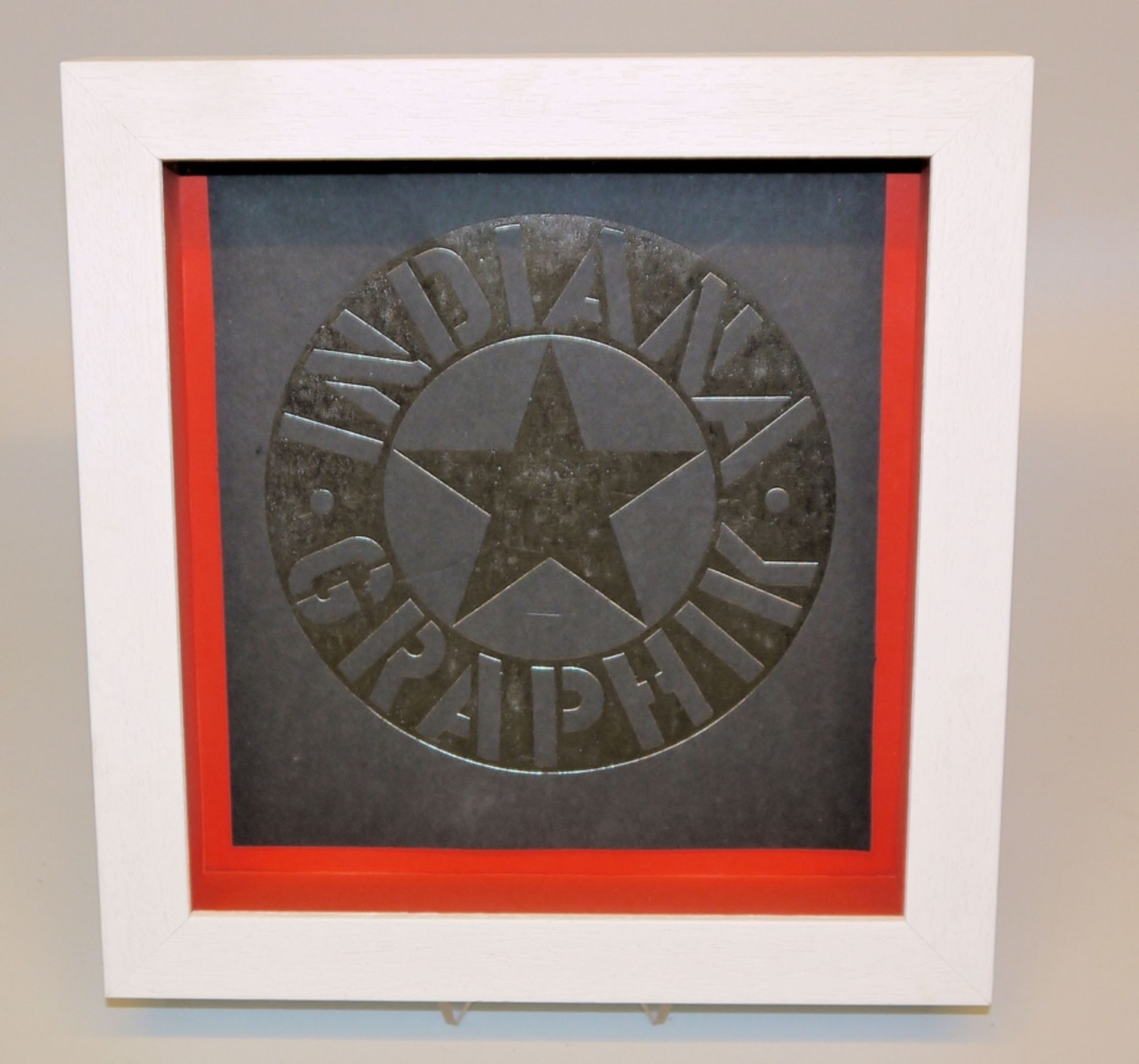 Robert Indiana, "LOVE" & "Indiana Graphik", 2 Farbserigraphien, galeriegerahmt - Bild 2 aus 3