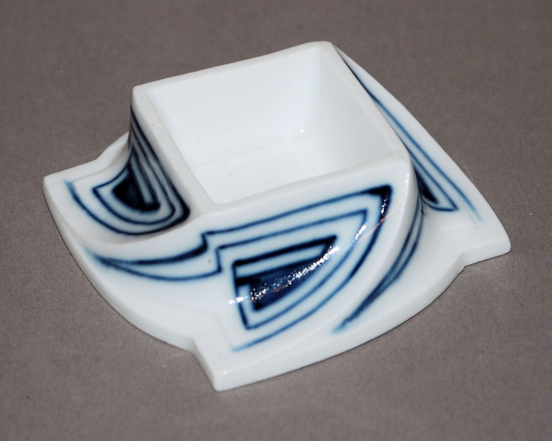 Henry van de Velde, seltenes Salzgefäß des Jugendstils, Kgl. Meißen 1903-1923