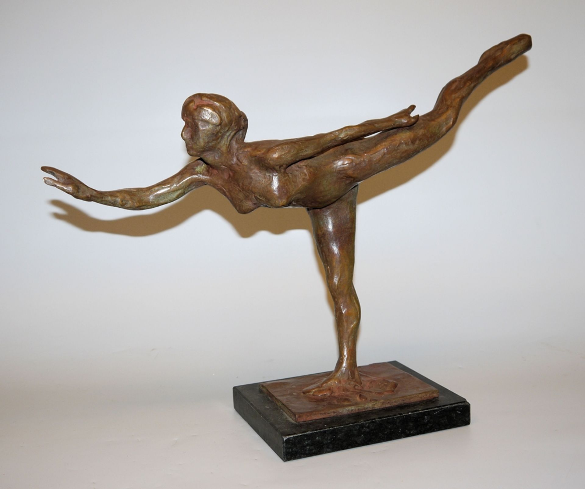 Edgar Degas, nach, "Grande Arabesque", Bronzeplastik, Ara-Edition 
