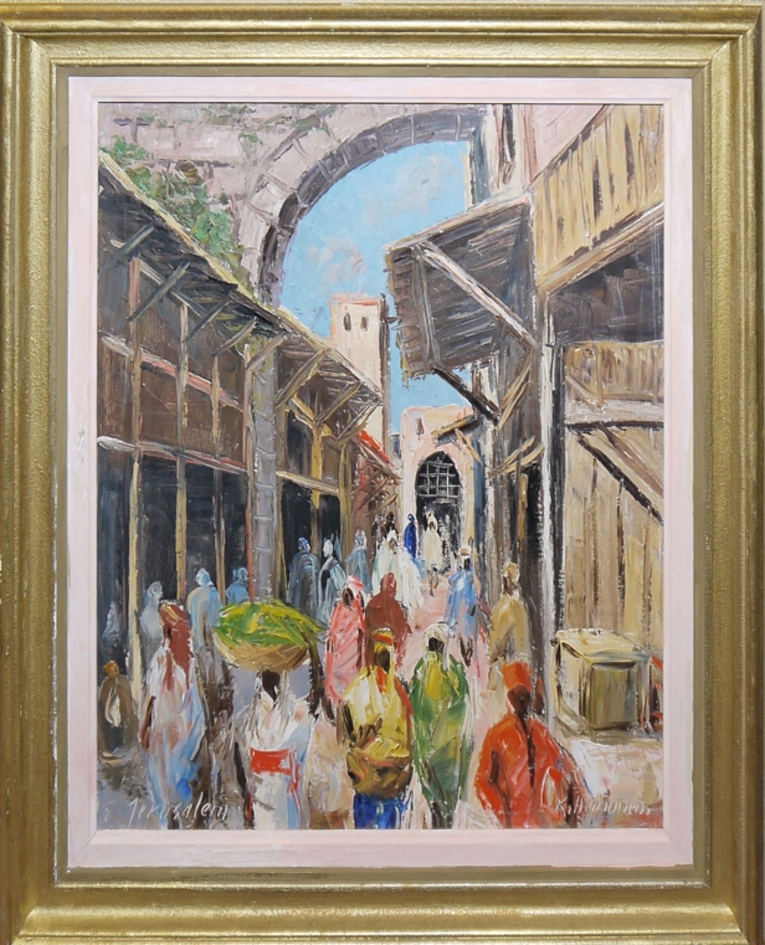 Kurt-Erik Heinonen, "Jerusalem", Ölgemälde, gerahmt - Bild 2 aus 4