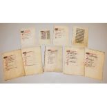 Zwei vollständige Kalendarien und vier Einzelblätter aus spätmittelalterlichen Stundenbüchern, Fran