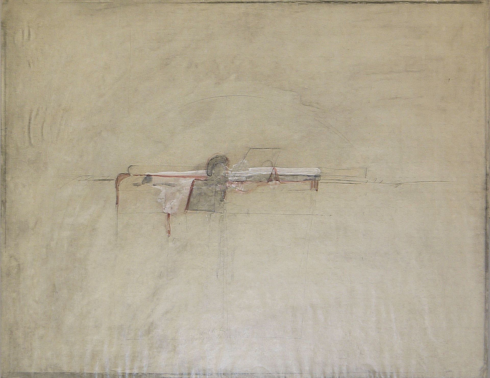 Jürgen Wegner, 3 abstrakt-figurative Mischtechniken der 1970er Jahre  - Bild 2 aus 3