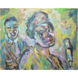 Paul Löffler, "Farbige Sängerin", Ölgemälde