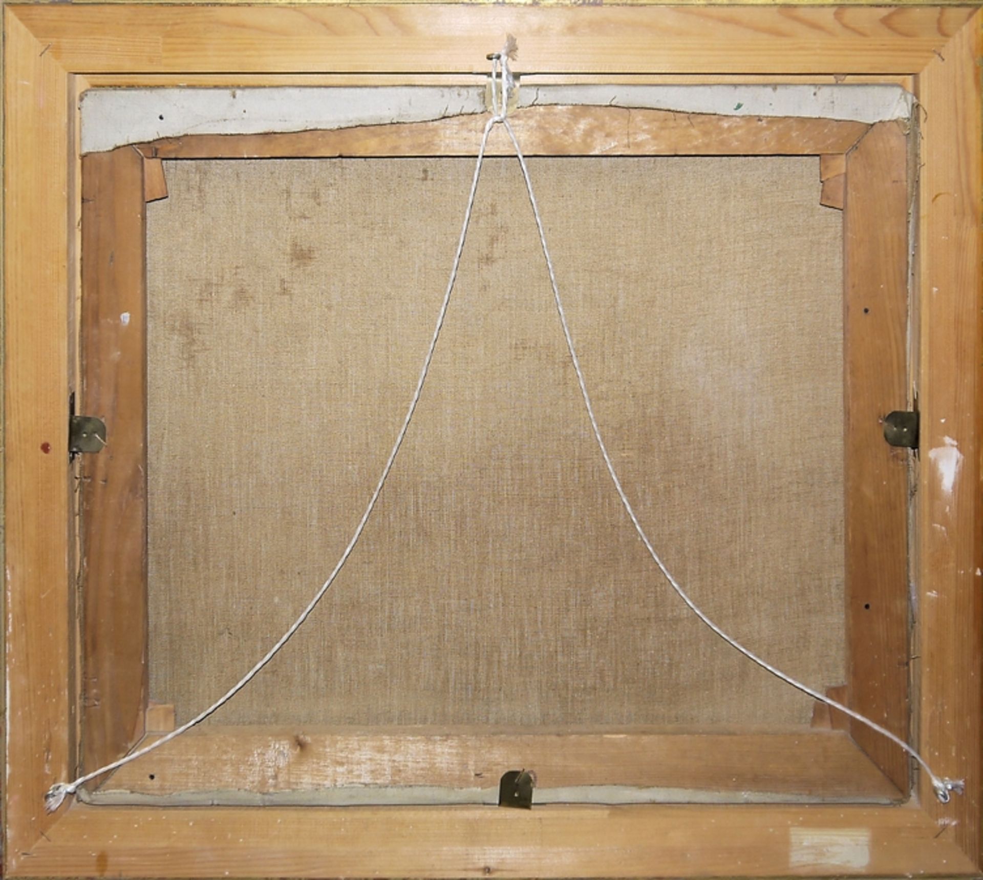 Werner von Pigage, Schwetzinger Schloss, Ölgemälde von 1927, gerahmt - Bild 3 aus 3