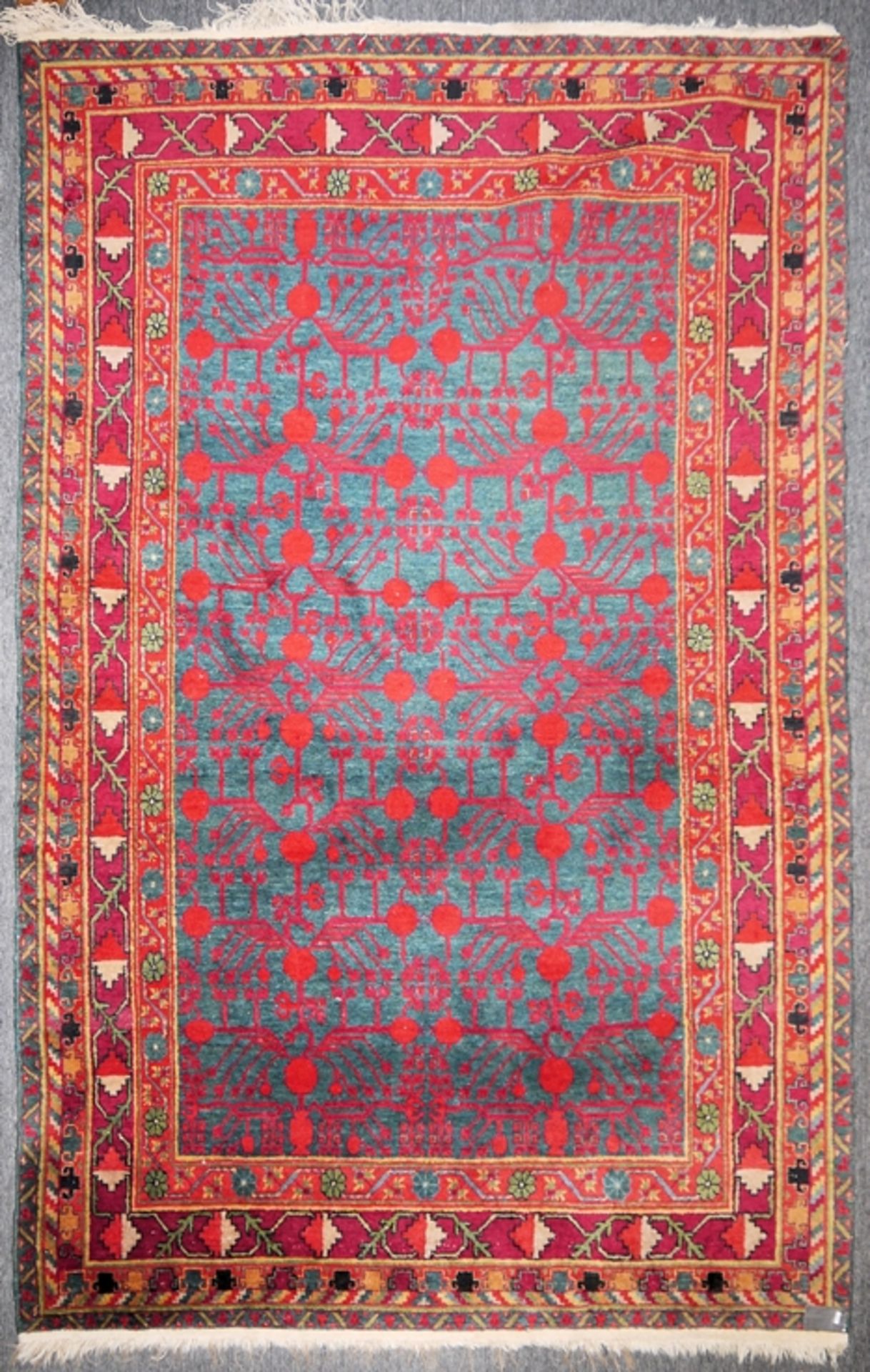 Antiker Orientteppich Khotan, Ost-Turkestan um 1920