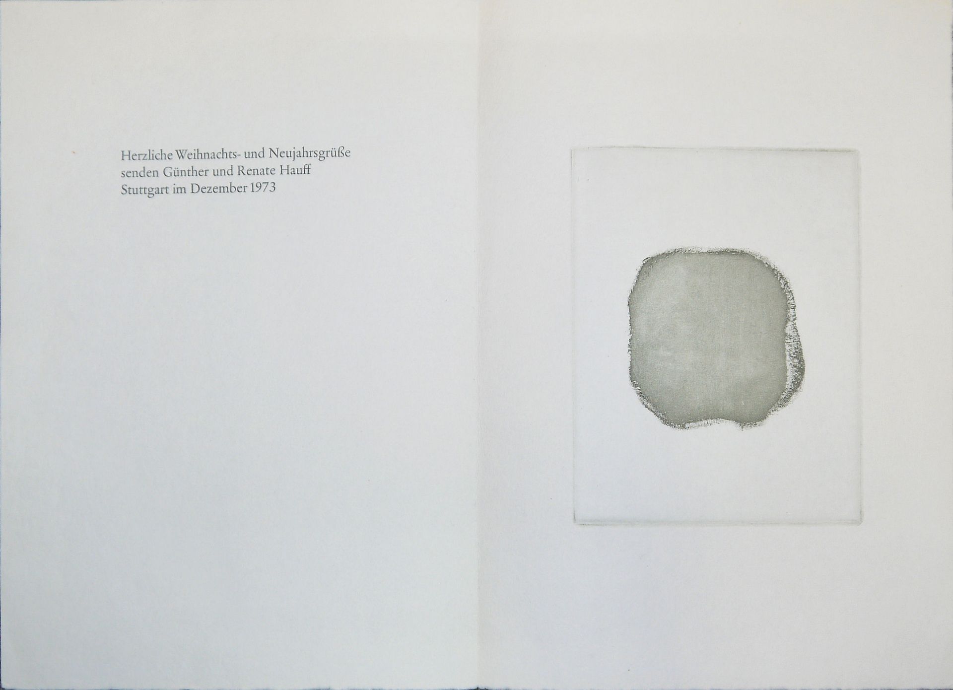 Gotthard Graubner, Kissenbild, Radierung von 1973