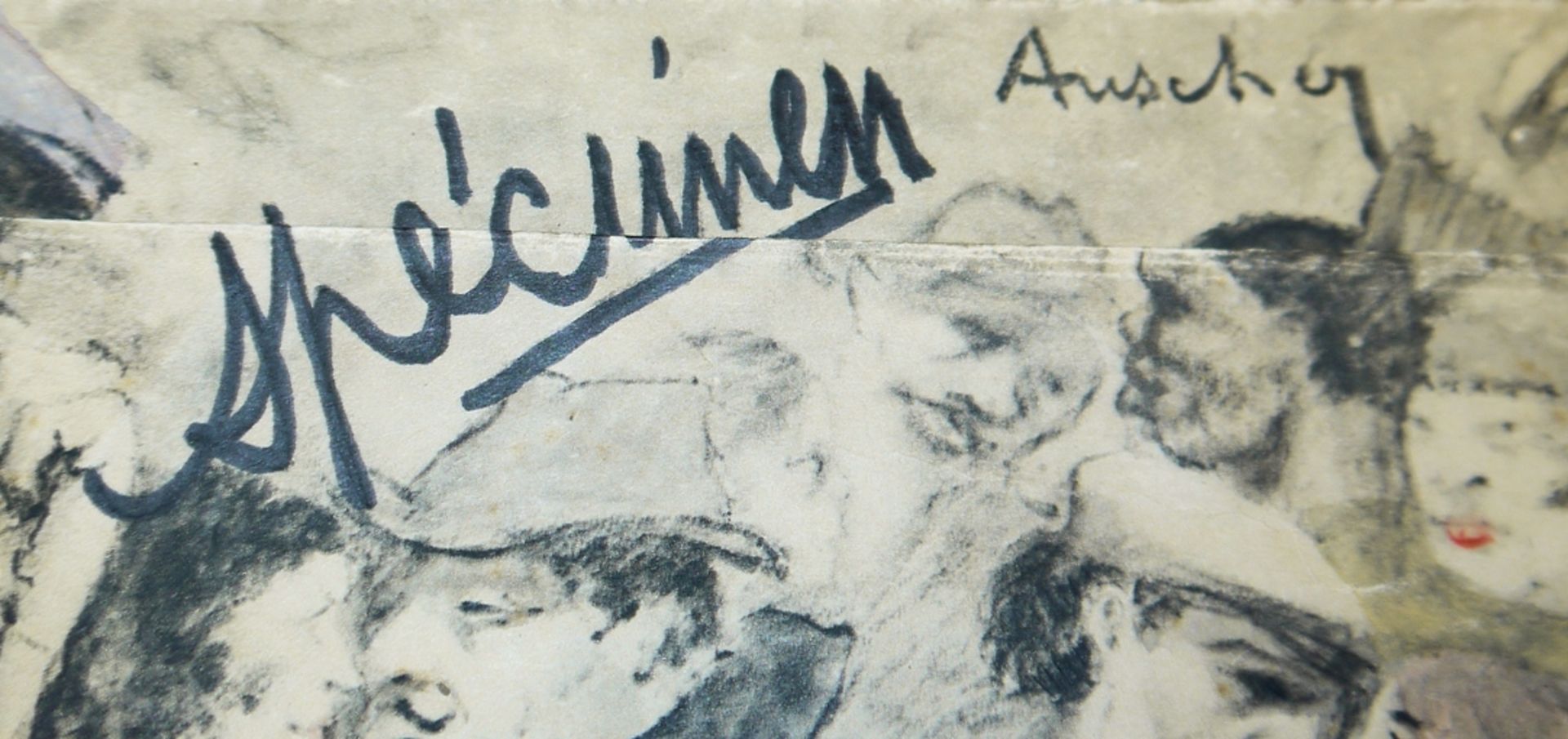 Jean Auscher, Blatt aus: "La faune des dancings", 1925 & Mappe "La Rue a Paris" mit 10 Lithographie - Bild 4 aus 4