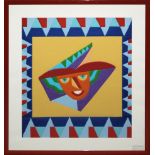 Fortunato Depero, posthum, "Capello di Carta", Filzarbeit nach einem Original von 1925, gerahmt