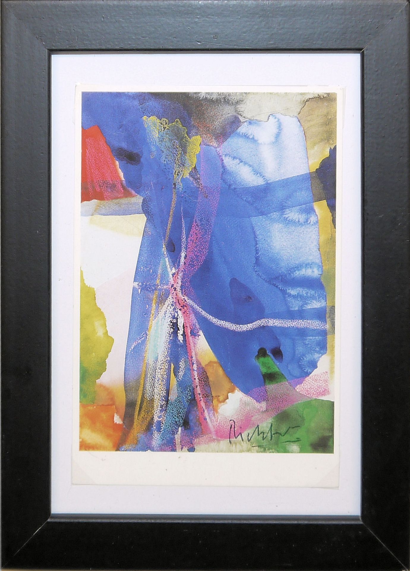 Gerhard Richter, 15.2.84, Farboffset, signiert, gerahmt