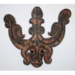 Apotropäischer Giebelschmuck der Toba Batak, Sumatra, Indonesien 