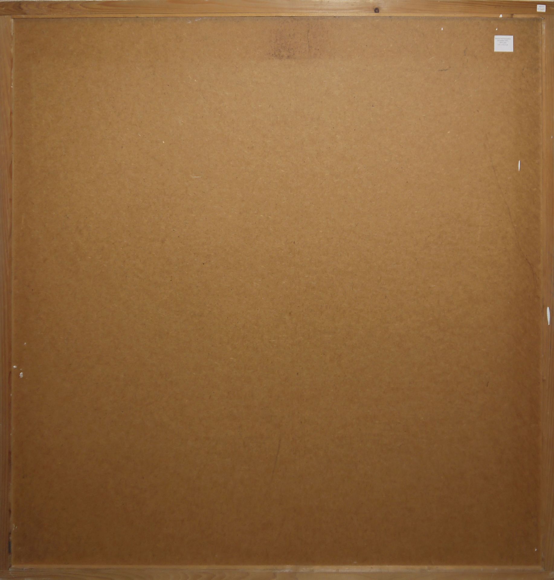 Karl Lorenz Kunz, "Interieur mit Kreuzchen", großes Ölgemälde von 1957, gerahmt - Bild 3 aus 3