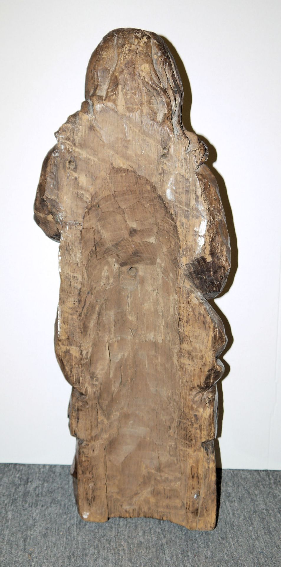 Christus als Salvator Mundi / Weltenerbarmer, große Holzskulptur um 1600 - Bild 2 aus 2