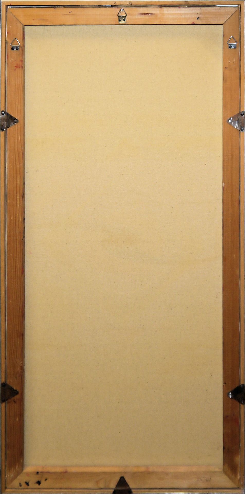 Lothar Griesbach, Schwarze Raute auf Rot, Ölgemälde von 1975 - Bild 3 aus 3