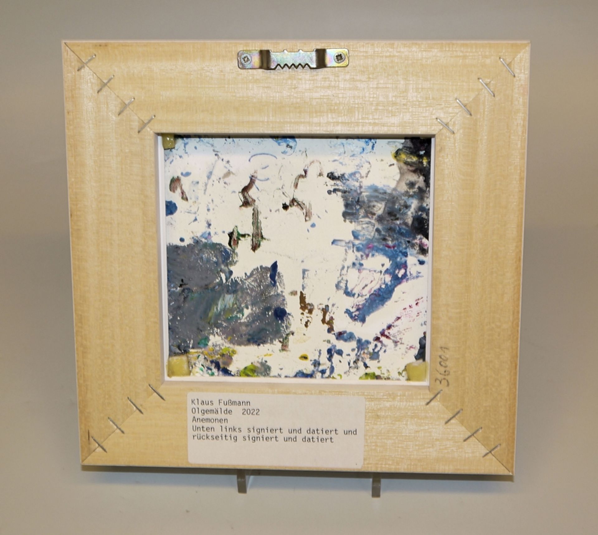 Klaus Fußmann, "Anemonen", Ölgemälde von 2022, gerahmt - Bild 2 aus 2